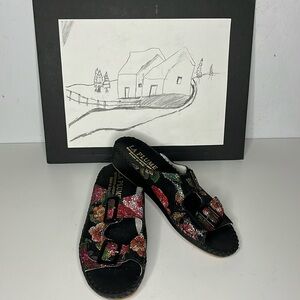 La Plume Women’s Jen Sandals Size 37 Made in Italy Women’s Size 7